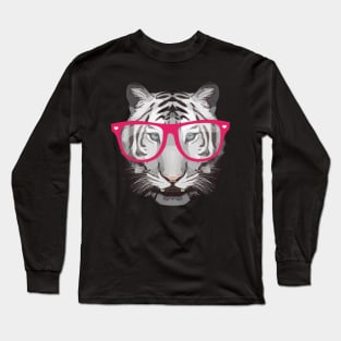 Tiger face hipster wild animals Long Sleeve T-Shirt